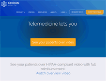 Tablet Screenshot of chironhealth.com